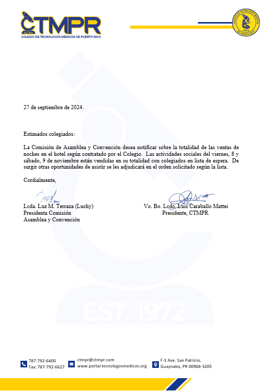 Aforo Completo para actividades sociales